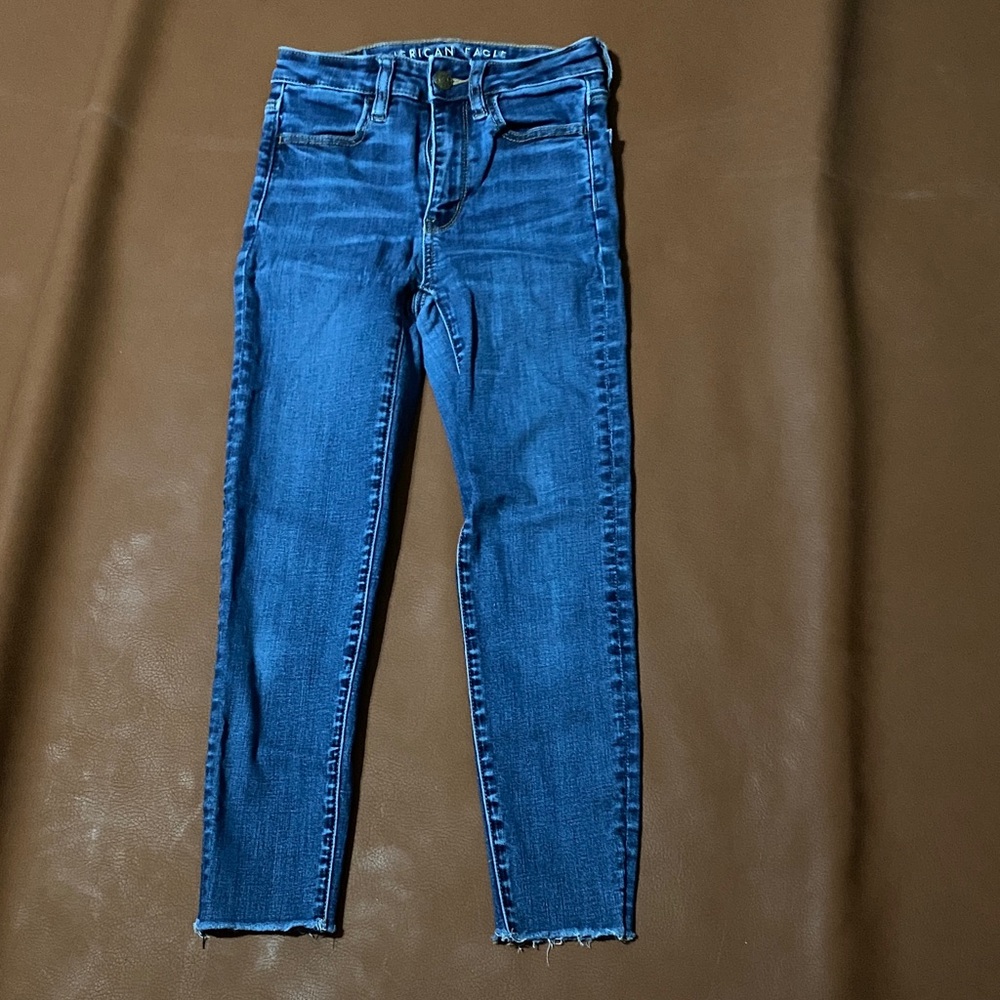 American Eagle Outfitters Blue Ankle Jeans